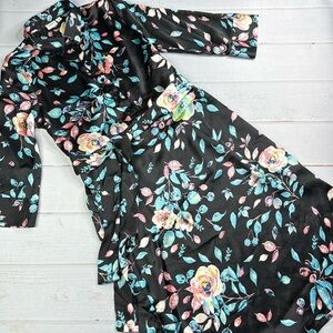 Jacqueline de Yong Floral 3/4 Sleeve Midi Dress Size 38 – Lightweight Boho Style